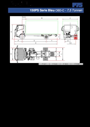 Tuhé podvozky Isuzu P75 M