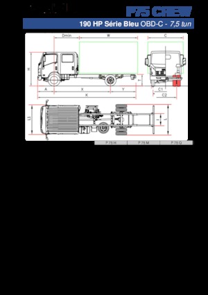 Tuhé podvozky Isuzu P75 Q Crew