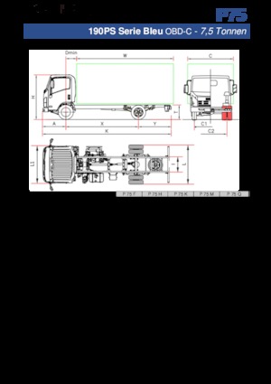 Tuhé podvozky Isuzu P75 Q