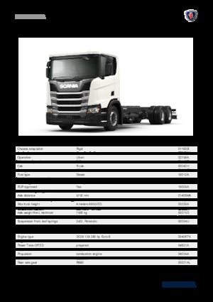 Tuhé podvozky Scania R 280 B6x2NA
