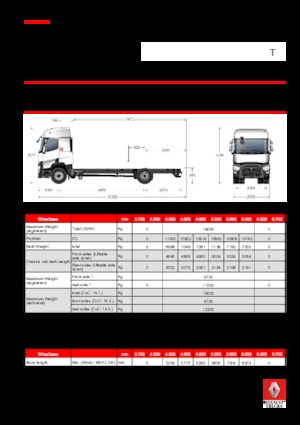 Tuhé podvozky Renault T 430.18 4x2 R LOW E6