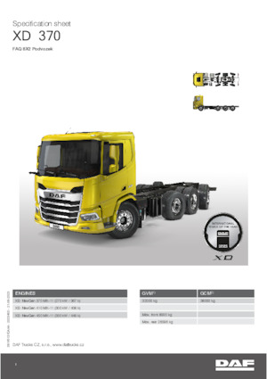 Tuhé podvozky DAF XD 370 FAQ