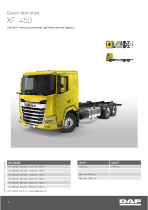 Tuhé podvozky DAF XF 530 FAR