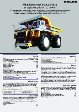 Pevné dampry Belaz 75135