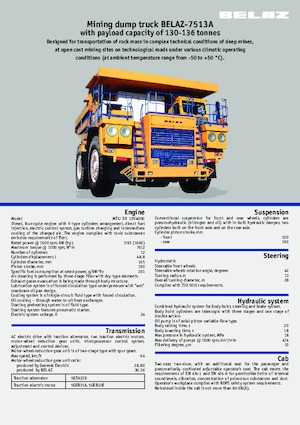 Pevné dampry Belaz 7513A