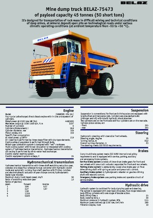 Pevné dampry Belaz 75473