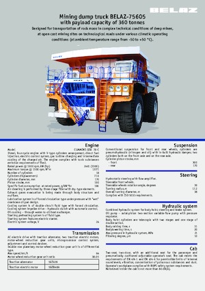 Pevné dampry Belaz 75605