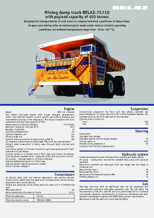 Pevné dampry Belaz 75710