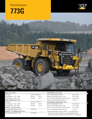 Pevné dampry Caterpillar 773G