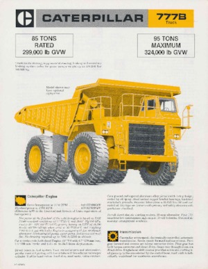 Pevné dampry Caterpillar 777B