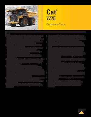 Pevné dampry Caterpillar 777E