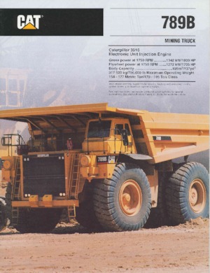 Pevné dampry Caterpillar 789B