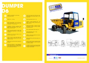 Kolové dumpery Carmix D 6