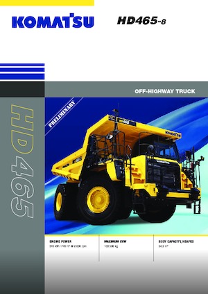 Pevné dampry Komatsu HD465-8E0