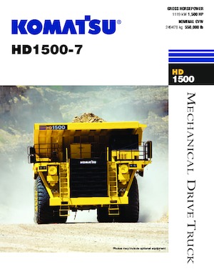 Pevné dampry Komatsu HD1500-7