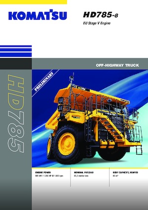 Pevné dampry Komatsu HD785-8E0