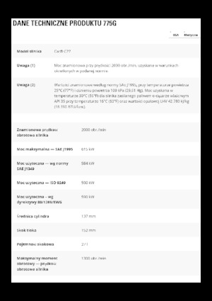 Pevné dampry Caterpillar 775G