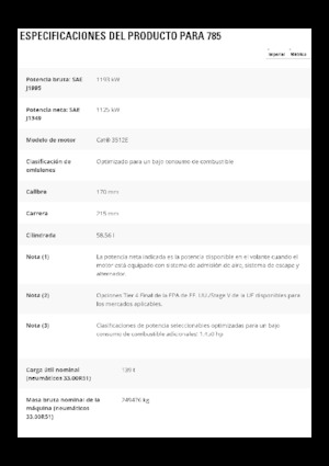 Pevné dampry Caterpillar 785