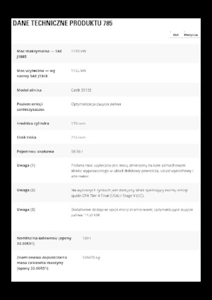 Pevné dampry Caterpillar 785