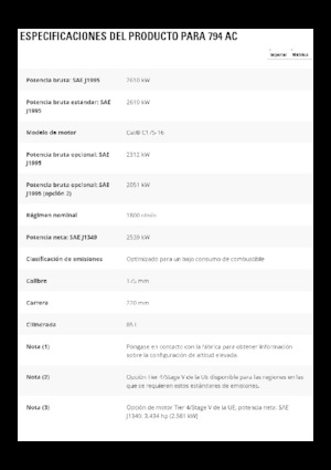 Pevné dampry Caterpillar 794 AC