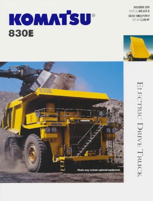 Pevné dampry Komatsu 830E