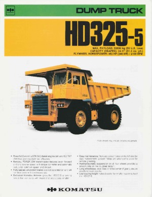 Pevné dampry Komatsu HD325-5