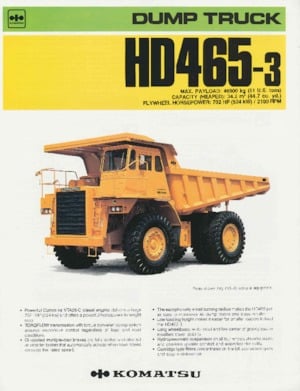 Pevné dampry Komatsu HD465-3