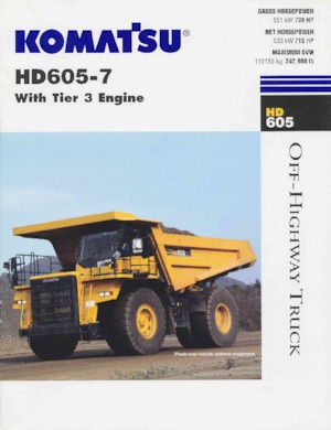 Pevné dampry Komatsu HD605-7
