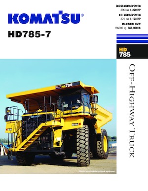 Pevné dampry Komatsu HD785-7