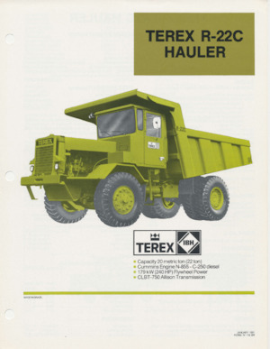 Pevné dampry Terex R-22C