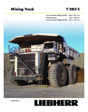 Pevné dampry Liebherr T282C