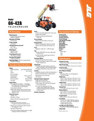 Teleskopické manipulátory JLG G 6-42 A