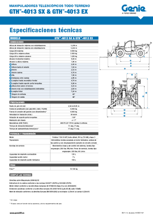 Teleskopické manipulátory Genie GTH-4013 EX