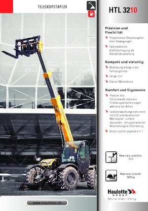 Teleskopické manipulátory Haulotte HTL3210