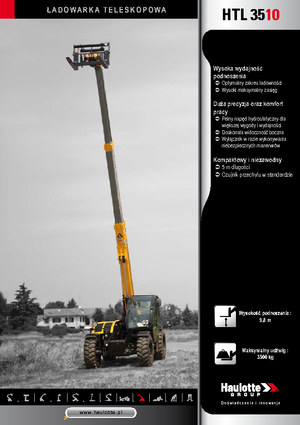 Teleskopické manipulátory Haulotte HTL3510