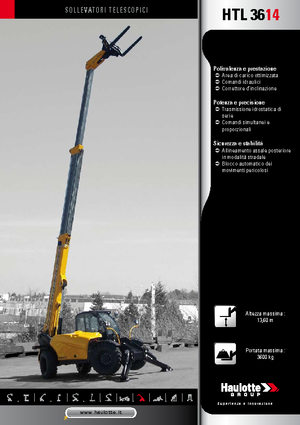 Teleskopické manipulátory Haulotte HTL3614