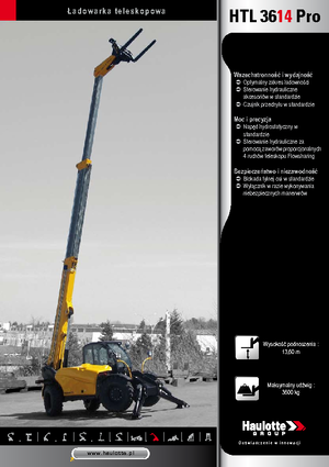Teleskopické manipulátory Haulotte HTL3614