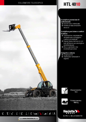 Teleskopické manipulátory Haulotte HTL4010