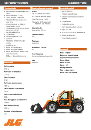 Teleskopické manipulátory JLG L 2906 H