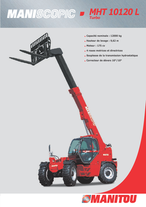 Teleskopické manipulátory Manitou MHT 10120 L Turbo