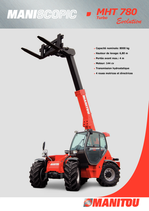 Teleskopické manipulátory Manitou MHT 780 T