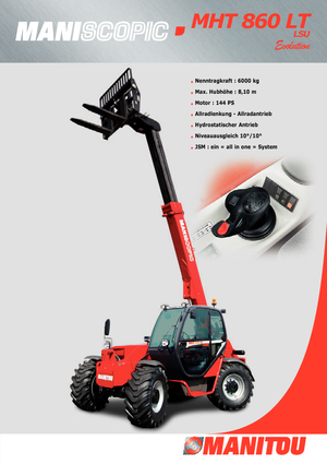 Teleskopické manipulátory Manitou MHT 860 LT LSU