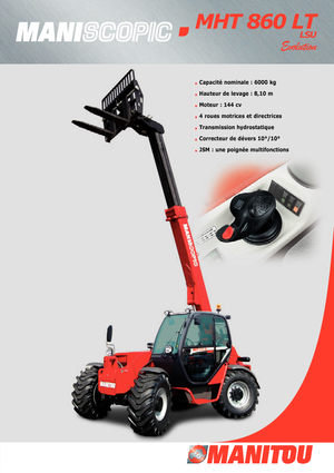 Teleskopické manipulátory Manitou MHT 860 LT LSU