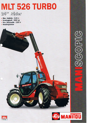 Teleskopické manipulátory Manitou MLT 526 T 24