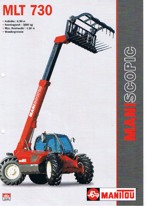 Teleskopické manipulátory Manitou MLT 730 T