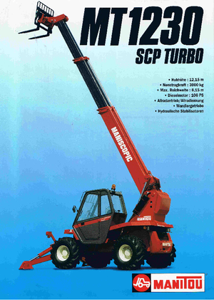 Teleskopické manipulátory Manitou MT 1230 SCP