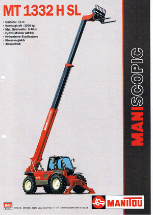 Teleskopické manipulátory Manitou MT 1332 H S-L-T