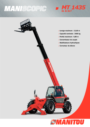 Teleskopické manipulátory Manitou MT 1435 SL