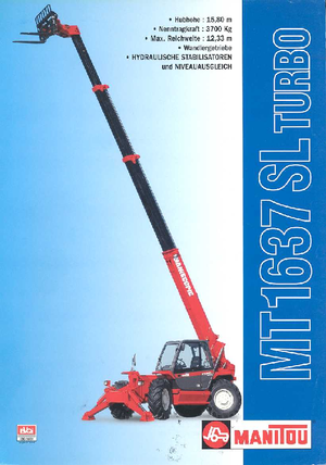 Teleskopické manipulátory Manitou MT 1637 SLT