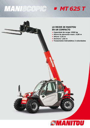 Teleskopické manipulátory Manitou MT 625 T